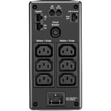 APC BR900MI UPS-enhed Interaktivt indgangsstik 0,9 kVA 540 W 6 AC stikkontakt(er) Sort, Interaktivt indgangsstik, 0,9 kVA, 540 W, Sine, 176 V, 294 V
