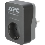 APC PME1WB-GR overspændingsbeskytter Sort, Grå 1 AC stikkontakt(er) 230 V, Overspænding beskyttelse Sort, 680 J, 1 AC stikkontakt(er), Type F, 230 V, 50/60 Hz, 16 A