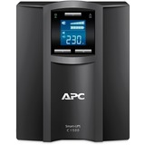 APC SMC1500IC UPS-enhed Interaktivt indgangsstik 1,5 kVA 900 W 8 AC stikkontakt(er) Sort, Interaktivt indgangsstik, 1,5 kVA, 900 W, Sine, 170 V, 300 V