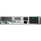 APC SMT3000RMI2UC UPS-enhed Interaktivt indgangsstik 3 kVA 2700 W 9 AC stikkontakt(er) Sort, Interaktivt indgangsstik, 3 kVA, 2700 W, Sine, 151 V, 302 V