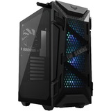 ASUS TUF Gaming GT301 Midi Tower Sort, Towerkabinet Sort, Midi Tower, PC, Sort, ATX, micro ATX, Mini-ATX, Acrylonitrilbutadienstyren, Stål, Hærdet glas, 16 cm