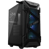 ASUS TUF Gaming GT301 Midi Tower Sort, Towerkabinet Sort, Midi Tower, PC, Sort, ATX, micro ATX, Mini-ATX, Acrylonitrilbutadienstyren, Stål, Hærdet glas, 16 cm