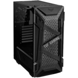 ASUS TUF Gaming GT301 Midi Tower Sort, Towerkabinet Sort, Midi Tower, PC, Sort, ATX, micro ATX, Mini-ATX, Acrylonitrilbutadienstyren, Stål, Hærdet glas, 16 cm