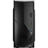 Aerocool CS‐1102 Midi Tower Sort, Towerkabinet Sort, Midi Tower, PC, Sort, ATX, micro ATX, Mini-ATX, Stål, 15 cm