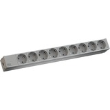 Bachmann Power Strip stikdåse Aluminium, Strømskinne Sølv/grå, Hvid, 3600 W, Aluminium, 880 g