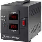 BlueWalker AVR 1500/SIV spændingsregulator 2 AC stikkontakt(er) 230 V Sort Sort, 230 V, 50/60 Hz, 1500 VA, 1200 W, 2 AC stikkontakt(er), Type F