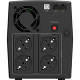 BlueWalker VI 2200 STL Interaktivt indgangsstik 2,2 kVA 1320 W 4 AC stikkontakt(er), UPS Sort, Interaktivt indgangsstik, 2,2 kVA, 1320 W, Sine, 162 V, 290 V