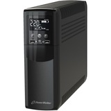 BlueWalker VI 600 CSW IEC Interaktivt indgangsstik 0,6 kVA 360 W 8 AC stikkontakt(er), UPS Sort, Interaktivt indgangsstik, 0,6 kVA, 360 W, Sine, 170 V, 280 V