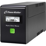 BlueWalker VI 600 SW 0,6 kVA 360 W 3 AC stikkontakt(er), UPS Sort, 0,6 kVA, 360 W, Sine, 220 V, 240 V, 50/60 Hz