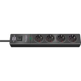 Brennenstuhl 1150610314 stikdåse 2 m 4 AC stikkontakt(er) Anthracit, Strømskinne antracit, 2 m, 4 AC stikkontakt(er), Anthracit