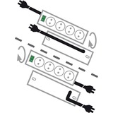 Brennenstuhl 1153300467 overspændingsbeskytter 7 AC stikkontakt(er) 230 V 2 m Sort, Strømskinne Sort, 7 AC stikkontakt(er), Type F, 230 V, 16 A, 3500 W, 2 m