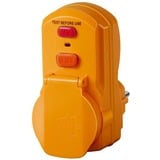 Brennenstuhl 1290660 kredsløbsafbryder A-type, Stikkontakt adapter Orange, A-type, IP54, 230 V