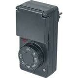Brennenstuhl 1506120 elektronisk tæller Sort Daglig timer, Timeren antracit, Daglig timer, Sort, Dreje, IP44, 91 mm, 62 mm