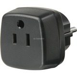 Brennenstuhl 1508520 strømadapter og vekselret Indendørs Sort, Stikkontakt adapter Sort, Universel, Indendørs, Sort, 48 mm, 45 mm, 65 mm
