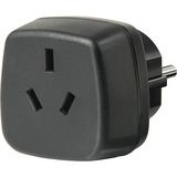 Brennenstuhl Travel Adapter Australia, China/earthed strømadapter og vekselret Sort, Stikkontakt adapter Sort, China/earthed, Sort