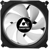 Chieftec CF-1225RGB Computerkølesystem Computerkabinet Ventilator 12 cm Sort, Sag fan Sort/Hvid, Ventilator, 12 cm, 1200 rpm, 16 dB, 53 kubikfod/min., Sort