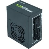 Chieftec CSN-650C enhed til strømforsyning 650 W 20+4 pin ATX SFX Sort, PC strømforsyning Sort, 650 W, 100 - 240 V, 47 - 63 Hz, 6 A, Aktiv, 90 W