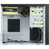 Chieftec CT-01B-350GPB computeretui Mini Tower Sort 350 W, Towerkabinet Sort, Mini Tower, PC, Sort, micro ATX, SECC, 14 cm