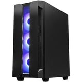 Chieftec GS-01B-OP computeretui Tower Sort, Towerkabinet Sort, Tower, PC, Sort, ATX, micro ATX, Mini-ITX, SPCC, Hærdet glas, Blå, Grøn, Rød