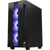 Chieftec GS-01B-OP computeretui Tower Sort, Towerkabinet Sort, Tower, PC, Sort, ATX, micro ATX, Mini-ITX, SPCC, Hærdet glas, Blå, Grøn, Rød