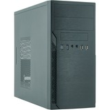 Chieftec HO-12B Tower Sort 350 W, Towerkabinet Sort, Tower, PC, Sort, micro ATX, SECC, 14 cm