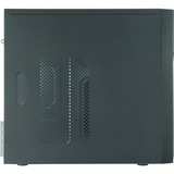 Chieftec HO-12B Tower Sort 350 W, Towerkabinet Sort, Tower, PC, Sort, micro ATX, SECC, 14 cm