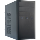 Chieftec HT-01B-OP computeretui Mini Tower Sort, Towerkabinet Sort, Mini Tower, PC, Sort, micro ATX, Aluminium, Hjemme/kontor