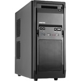 Chieftec LF-02B-OP computeretui Midi Tower Sort, Towerkabinet Sort, Midi Tower, PC, Sort, ATX, micro ATX, Hjemme/kontor, Bund