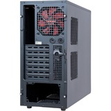 Chieftec LF-02B-OP computeretui Midi Tower Sort, Towerkabinet Sort, Midi Tower, PC, Sort, ATX, micro ATX, Hjemme/kontor, Bund