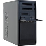 Chieftec LG-01B-OP computeretui Midi Tower Sort, Towerkabinet Sort, Midi Tower, PC, Sort, ATX, micro ATX, Hjemme/kontor, 14 cm