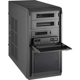 Chieftec LT-01B-350GPB computeretui Mini Tower Sort 250 W, Towerkabinet Sort, Mini Tower, PC, Sort, Mini-ATX, SECC, 14 cm