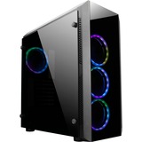 Chieftec Scorpion II Midi Tower Sort, Towerkabinet Sort, Midi Tower, PC, Sort, ATX, micro ATX, Mini-ITX, SPCC, Hærdet glas, Spil