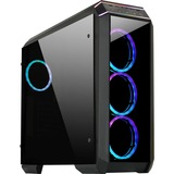 Chieftec Stallion II Tower Sort, Towerkabinet Sort, Tower, PC, Sort, ATX, micro ATX, Mini-ITX, SECC, Hærdet glas, 16 cm