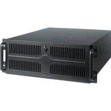 Chieftec UNC-411E-B computeretui Stativ Sort, Sølv 400 W, Server boliger Sort, Stativ, Server, Sort, Sølv, ATX, EATX, micro ATX, SECC, 4U