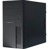 Chieftec XT-01B-350GPB computeretui Mini Tower Sort 350 W, Towerkabinet Sort, Mini Tower, PC, Sort, micro ATX, SECC, 14 cm