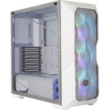 Cooler Master MasterBox TD500 Mesh Midi Tower Hvid, Towerkabinet Hvid, Midi Tower, PC, Hvid, ATX, EATX, micro ATX, Mini-ITX, SSI CEB, Maske, Plast, Stål, Hærdet glas, Flere