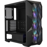 Cooler Master MasterBox TD500 Mesh Midi Tower Sort, Towerkabinet Sort, Midi Tower, PC, Sort, ATX, EATX, micro ATX, Mini-ITX, SSI CEB, Maske, Plast, Stål, Hærdet glas, Flere