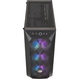 Cooler Master MasterBox TD500 Mesh Midi Tower Sort, Towerkabinet Sort, Midi Tower, PC, Sort, ATX, EATX, micro ATX, Mini-ITX, SSI CEB, Maske, Plast, Stål, Hærdet glas, Flere