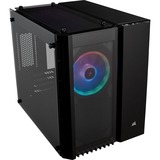 Corsair Crystal 280X Sort, Towerkabinet Sort, PC, Sort, micro ATX, Stål, Hærdet glas, Spil, 15 cm