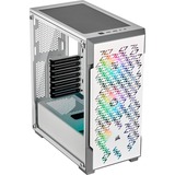 Corsair iCUE 220T RGB Airflow Midi Tower Hvid, Towerkabinet Hvid, Midi Tower, PC, Hvid, ATX, micro ATX, Mini-ITX, Stål, Hærdet glas, Spil