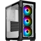 Corsair iCUE 220T RGB Midi Tower Hvid, Towerkabinet Hvid, Midi Tower, PC, Hvid, Stål, Hærdet glas, Blå, Grøn, Rød, Kabinet faner