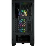 Corsair iCUE 4000X RGB Midi Tower Sort, Towerkabinet Sort, Midi Tower, PC, Sort, ATX, Plast, Stål, Hærdet glas, Spil