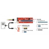 DeLOCK 41423 interface-kort/adapter Intern PCI, SATA, USB 3.2 Gen 1 (3.1 Gen 1), Riser kort PCI, PCI, SATA, USB 3.2 Gen 1 (3.1 Gen 1), Kina, 0,8 Gbit/sek., 43,7 mm, 129 mm