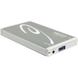DeLOCK 42582 drevkabinet Sølv, Drev kabinet Sølv, 10 Gbit/sek., USB-tilslutning, Sølv