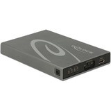 DeLOCK 42590 drevkabinet SSD kabinet Grå 2.5/3.5", Drev kabinet grå, SSD kabinet, 2.5/3.5", USB Type-C, mSATA, USB-tilslutning, Grå