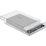 DeLOCK 42623 drevkabinet HDD/SSD kabinet Transparent 2.5/3.5", Drev kabinet gennemsigtig, HDD/SSD kabinet, 2.5/3.5", Serial ATA III, Hot-swap, USB-tilslutning, Transparent