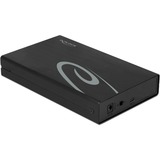 DeLOCK 42627 drevkabinet HDD kabinet Sort 3.5", Drev kabinet Sort, HDD kabinet, 3.5", Serial ATA III, 10 Gbit/sek., USB-tilslutning, Sort
