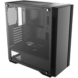 DeepCool Matrexx 55 V3 ADD-RGB 3F Midi Tower Sort, Towerkabinet Sort, Midi Tower, PC, Sort, ATX, EATX, micro ATX, Mini-ITX, Syntetisk ABS, SPCC, Hærdet glas, Spil