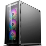 DeepCool Matrexx 70 ADD-RGB 3F Midi Tower Sort, Towerkabinet Sort, Midi Tower, PC, Sort, ATX, EATX, micro ATX, Mini-ITX, Syntetisk ABS, SPCC, Hærdet glas, Spil