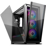 DeepCool Matrexx 70 ADD-RGB 3F Midi Tower Sort, Towerkabinet Sort, Midi Tower, PC, Sort, ATX, EATX, micro ATX, Mini-ITX, Syntetisk ABS, SPCC, Hærdet glas, Spil